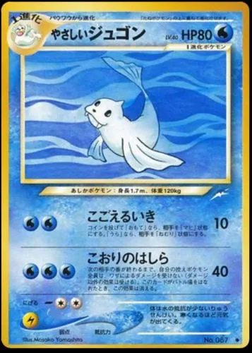 Japanese Darkness, and to Light Light Dewgong Pokémon card